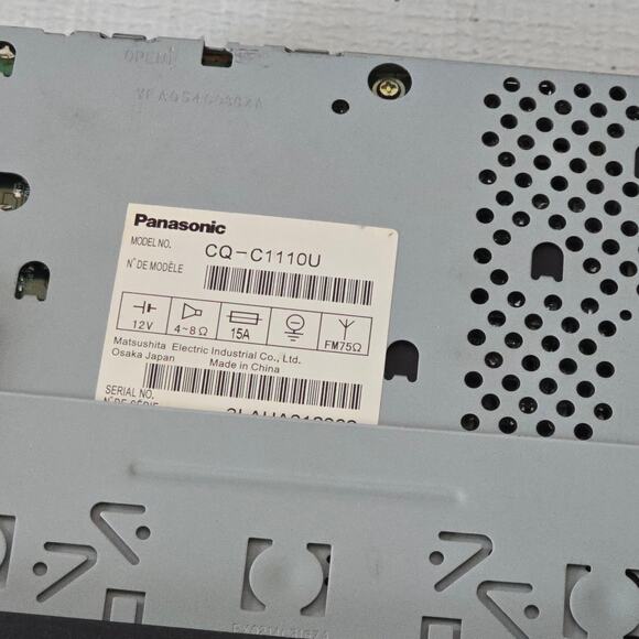 Panasonic CQ C1110U In Dash Car Stereo CD Receiver Untested - Picture 7 of 8